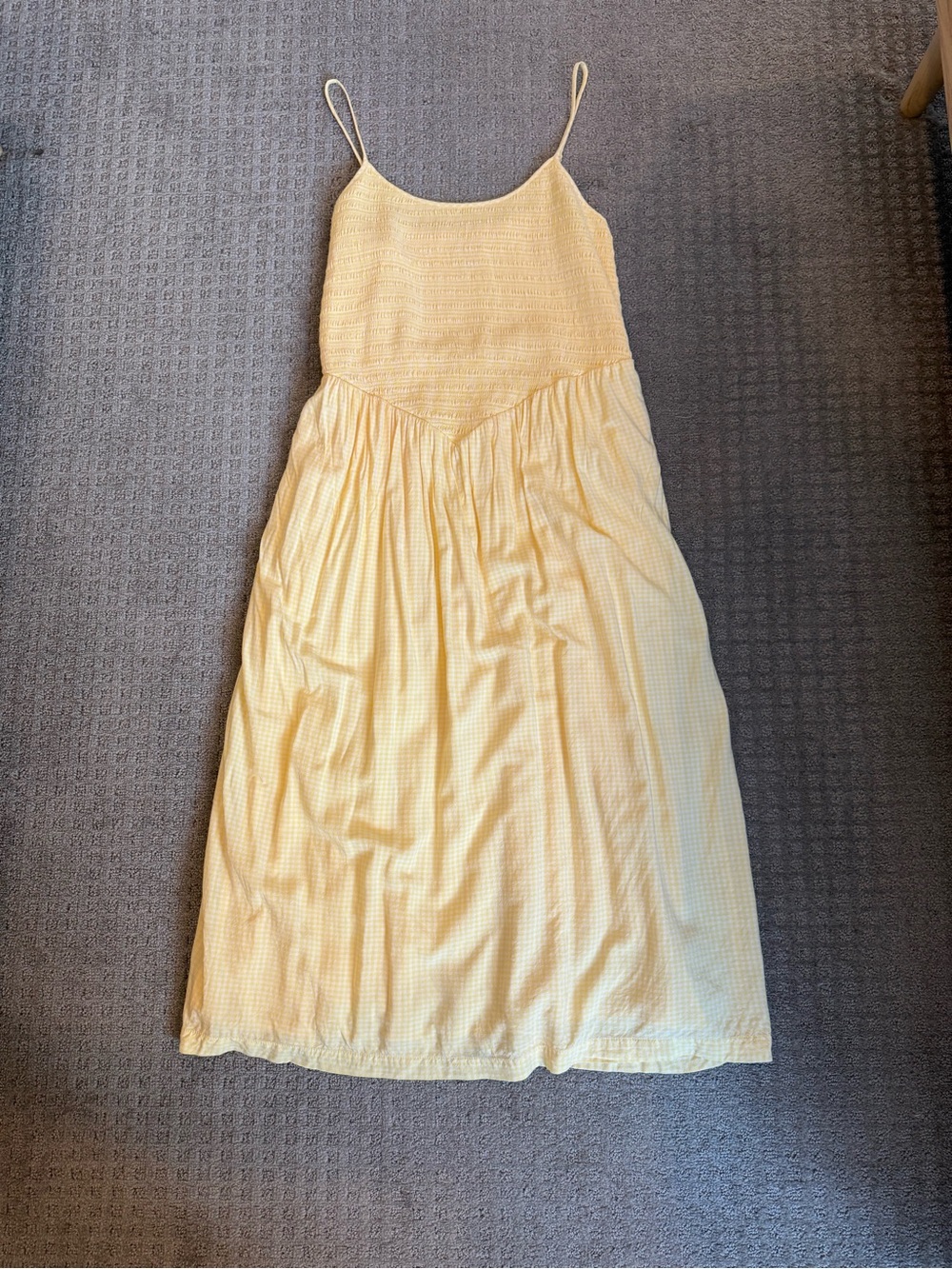 a new day Pale Yellow Spaghetti-Strap Maxi Dress